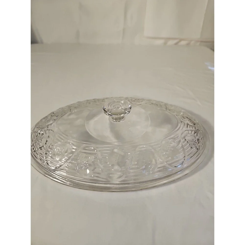 Vintage Anchor Hocking Avalon Patter replacement Lid 2 qt